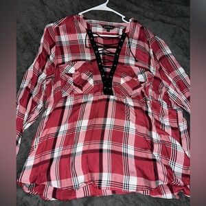 Express Women’s Plaid Top